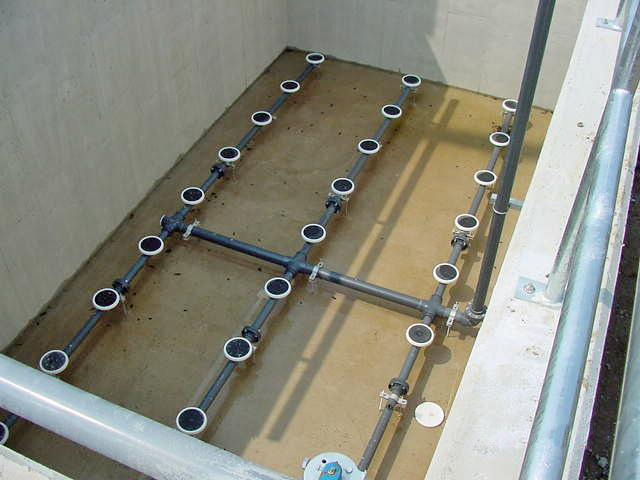 Aeration tank in wastewater treatment